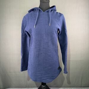 Leif Nelson Sweater Men’s M Hoodie Textured Knit Cozy Lightweight Navy Blue